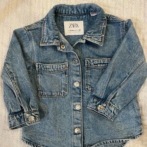 Zara girls Classic Denim Jacket